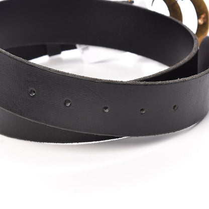 Gucci Calfskin Crystal Double G Belt 95 38 Black Multicolor 5 of 6