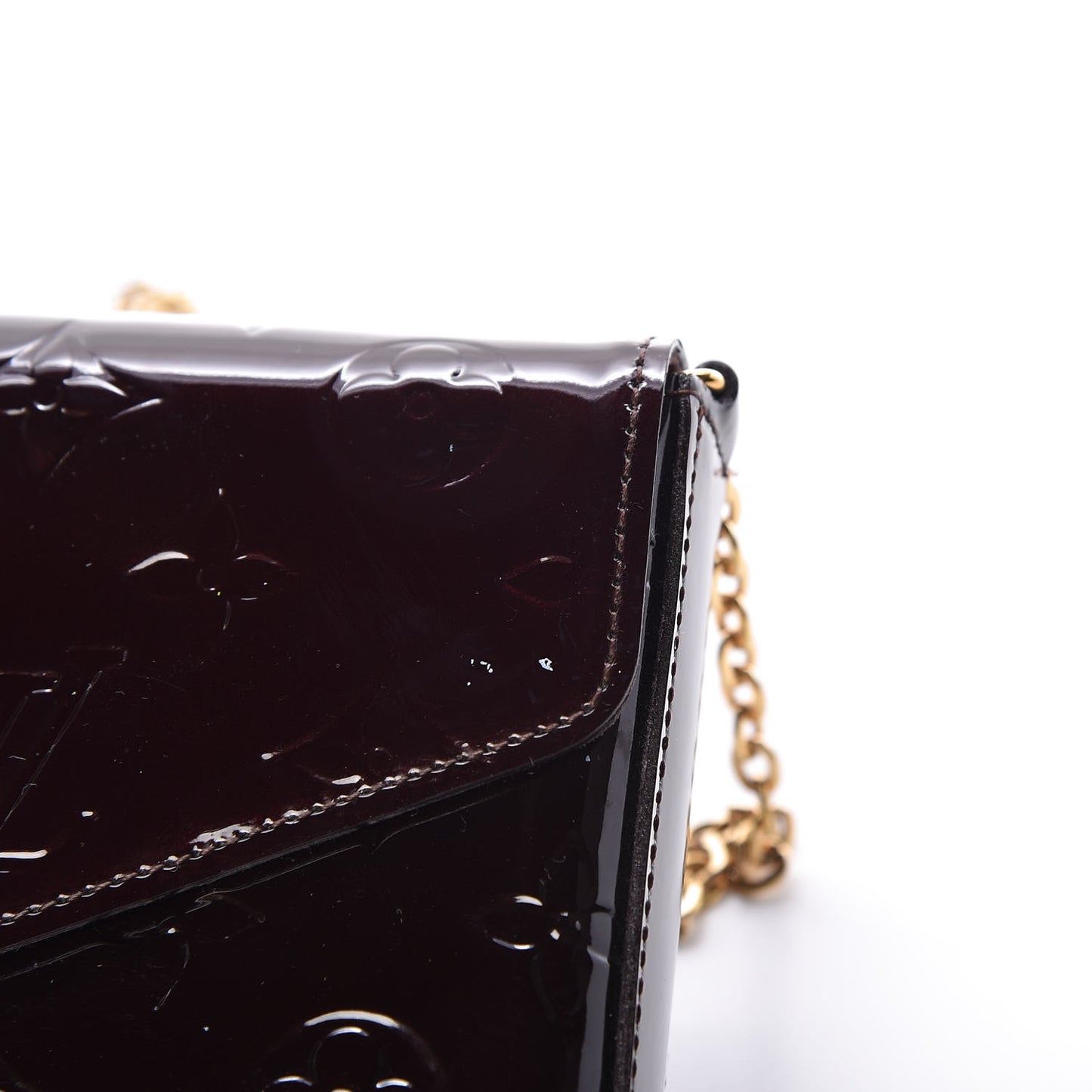 Vernis Pochette Felicie Chain Wallet Amarante