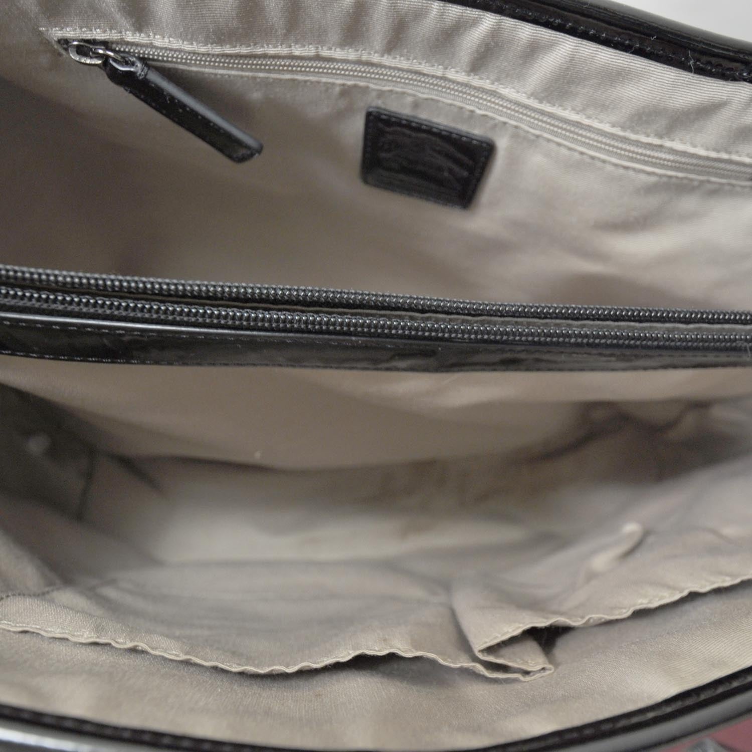 Burberry Patent Trim Nova Check Tote 6 of 10