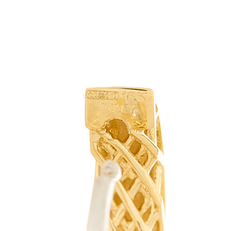 18K Yellow Gold Huggie Hoop Earrings