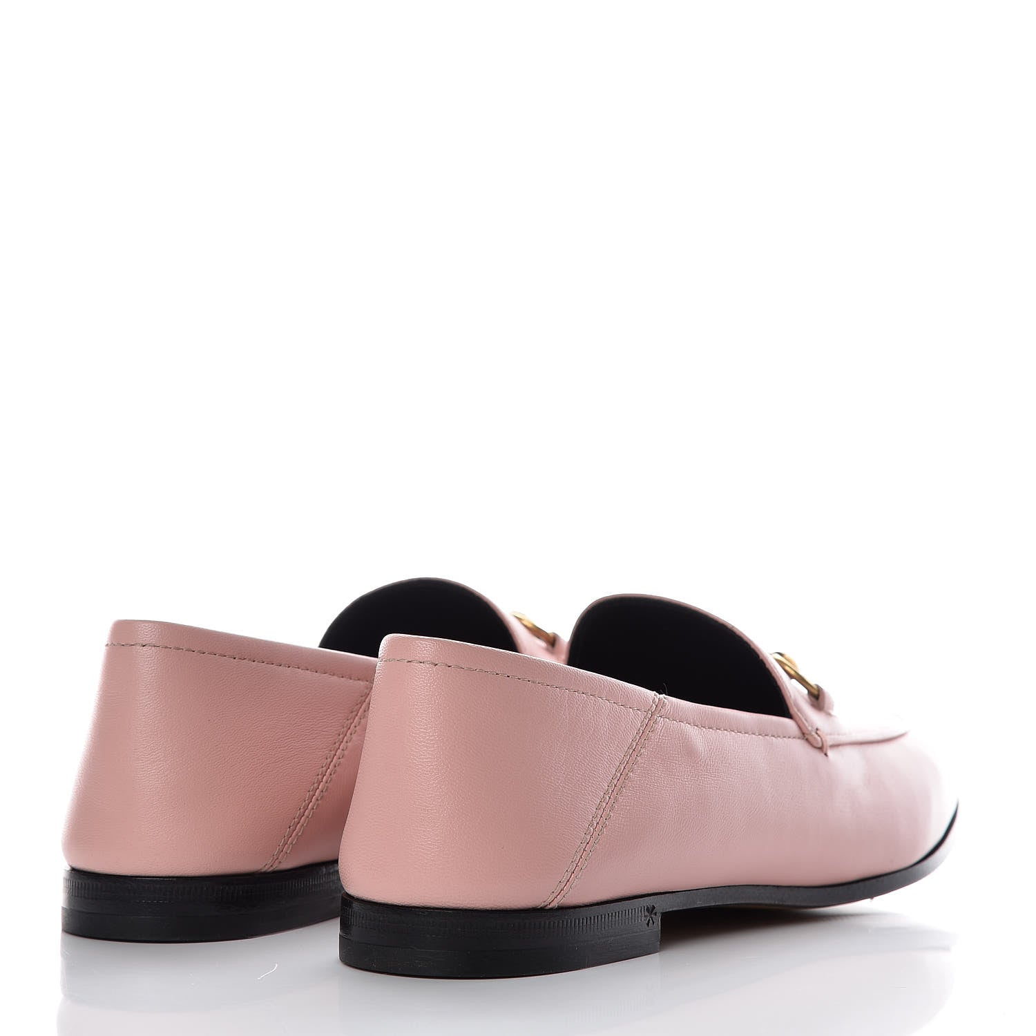 Gucci Lambskin Womens Brixton Horsebit Loafers 37.5 Perfect Pink 4 of 12