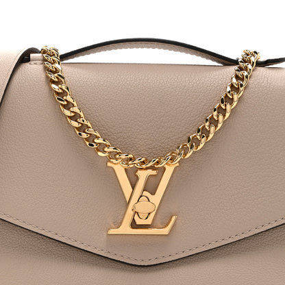 Louis Vuitton Grained Calfskin Lockme Oxford Greige 7 of 9