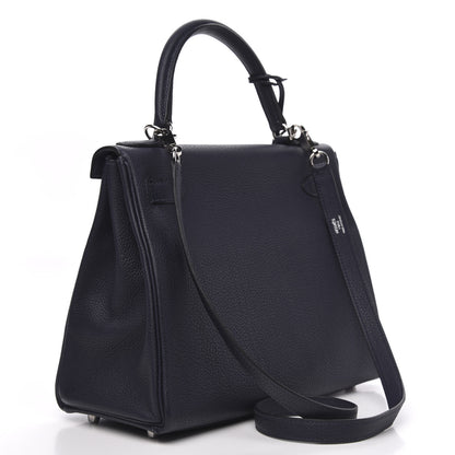 Hermes Togo Kelly Retourne 28 Bleu Nuit 3 of 10
