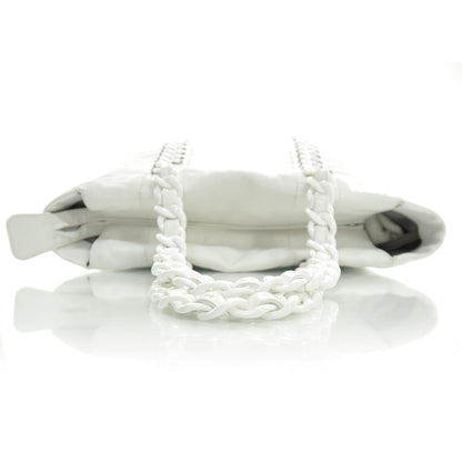 Chanel Leather Modern Chain Tote White 5 of 9