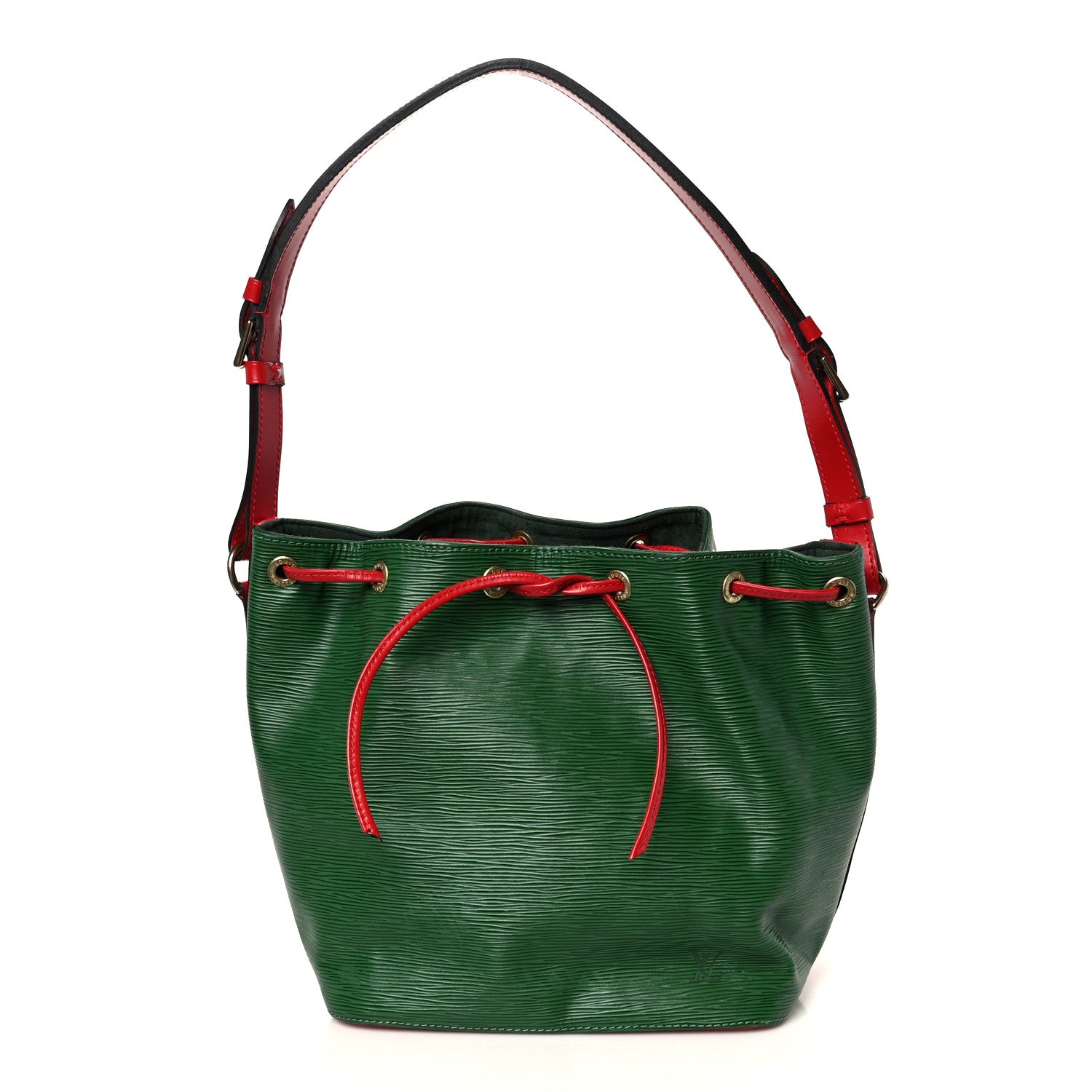 Louis Vuitton Epi Bi-Color Petit Noe Borneo Castillan Red 1 of 10
