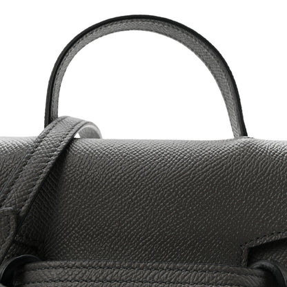 Celine Grained Calfskin Pico Belt Bag Grey 8 of 10