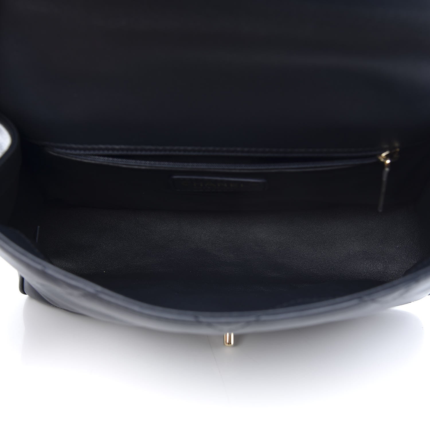 Chanel Lambskin Quilted Easy Carry Flap Navy 6 of 13