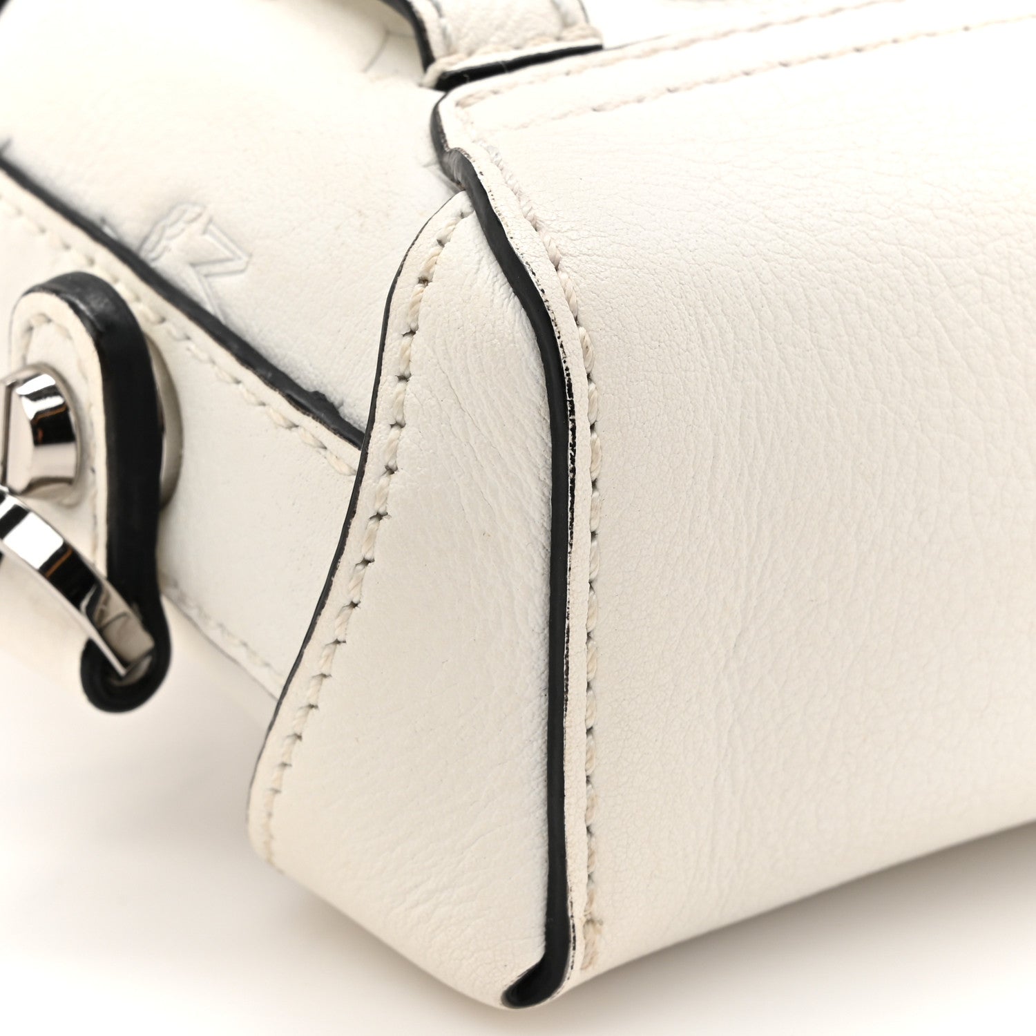 MCM Calfskin Ottomar Monogram Soft Berlin Belt Bag White 14 of 18