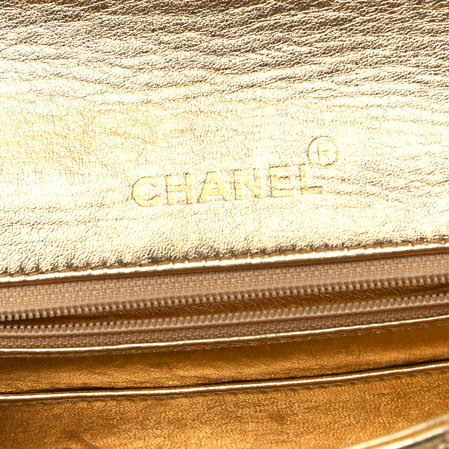 Chanel Metallic Lambskin Quilted Mini Square Flap Gold 5 of 8