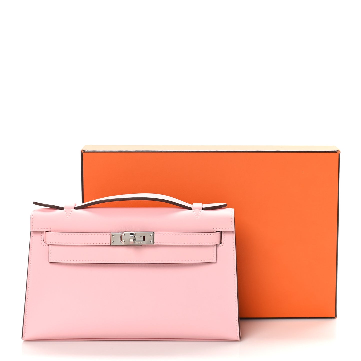 Swift Kelly Pochette Clutch Rose Sakura