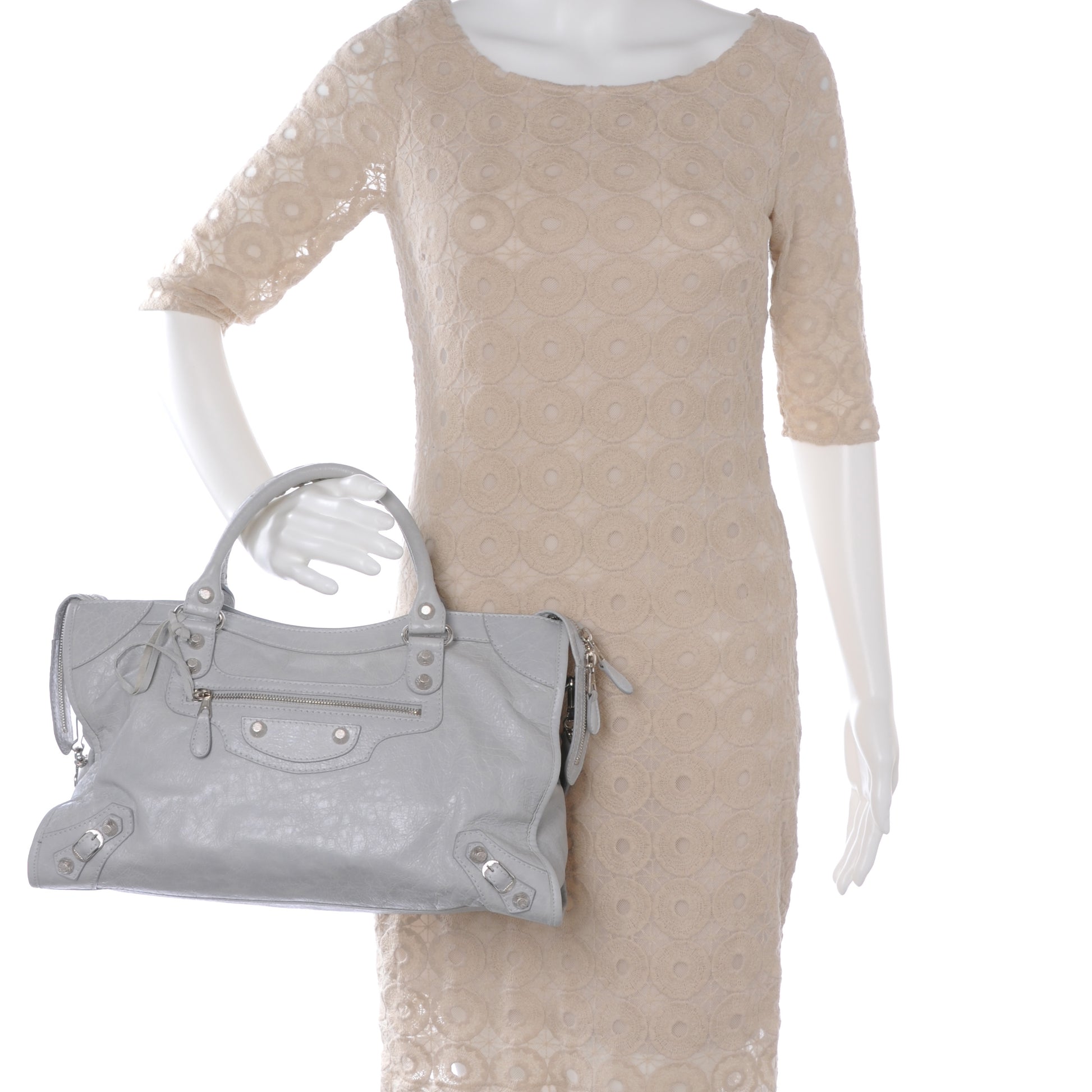 Balenciaga Agneau Giant 12 Silver Hardware City Gris Ciment 2 of 7