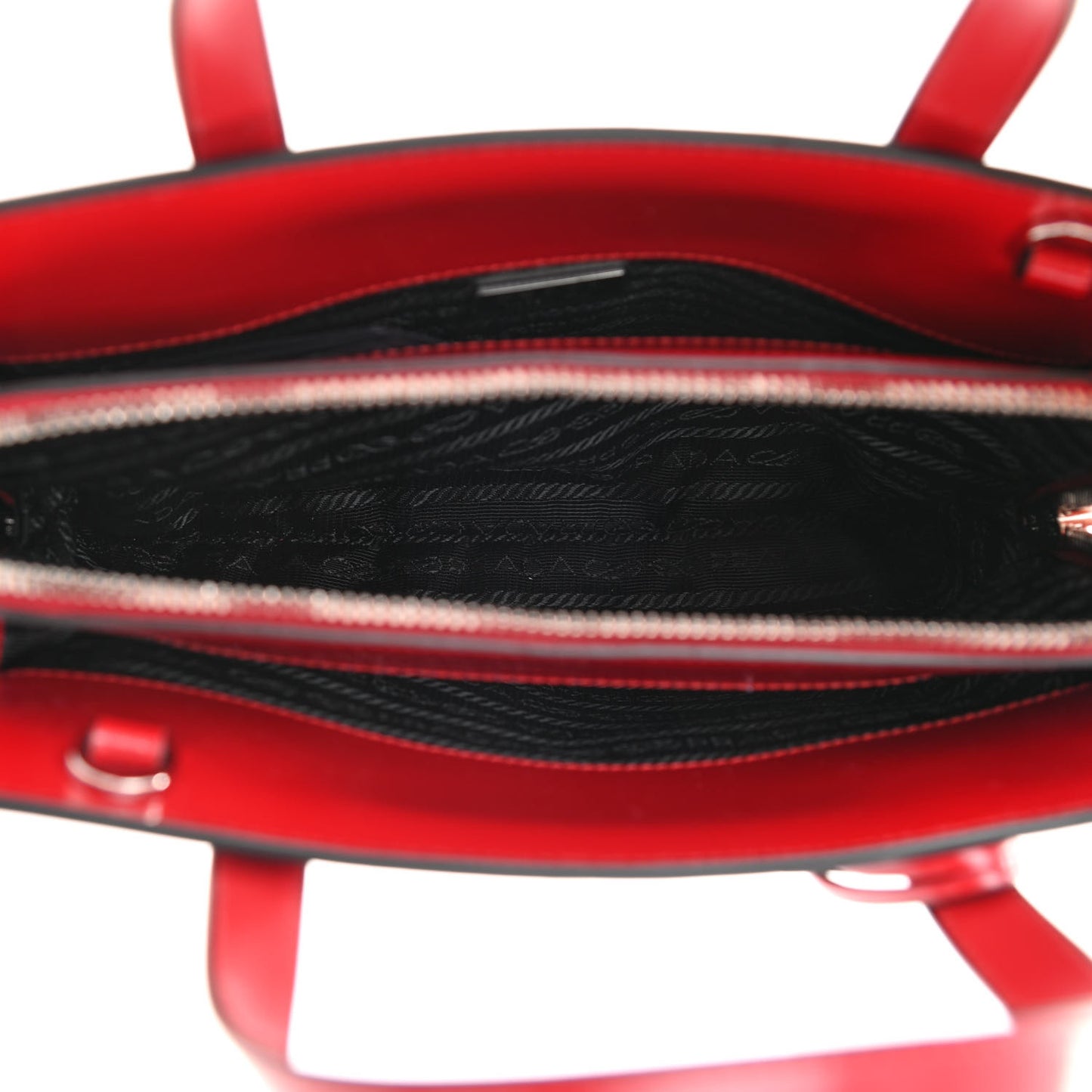 Spazzolato Mini Re-Edition 1995 Double Handle Handbag Scarlatto