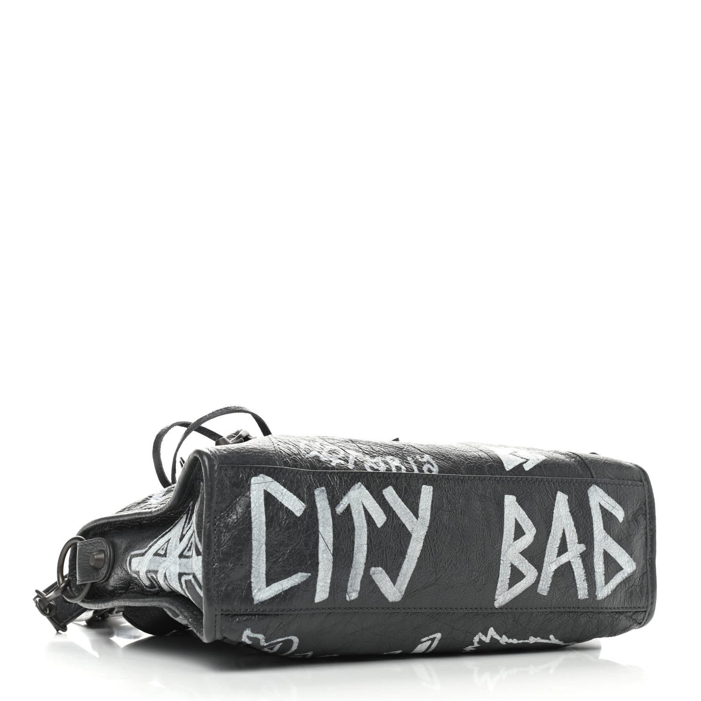Agneau Arena Graffiti All Over Classic Hardware S City Gris Fossile White