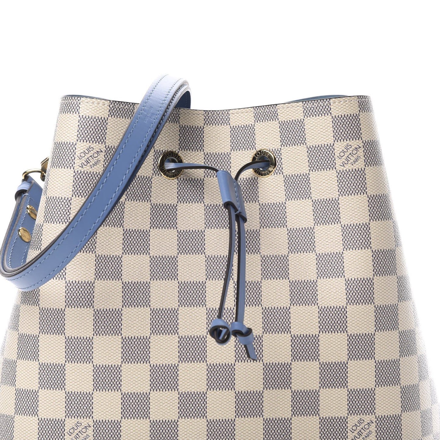 Damier Azur Neonoe MM Bleuet