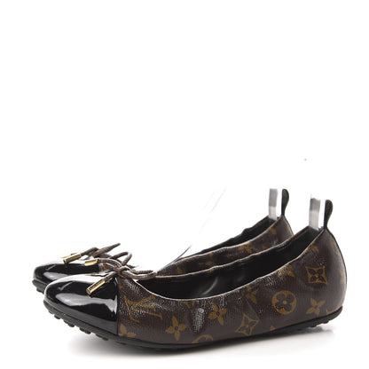 Louis Vuitton Monogram Flirty Ballerina Flats 39 Black 3 of 10