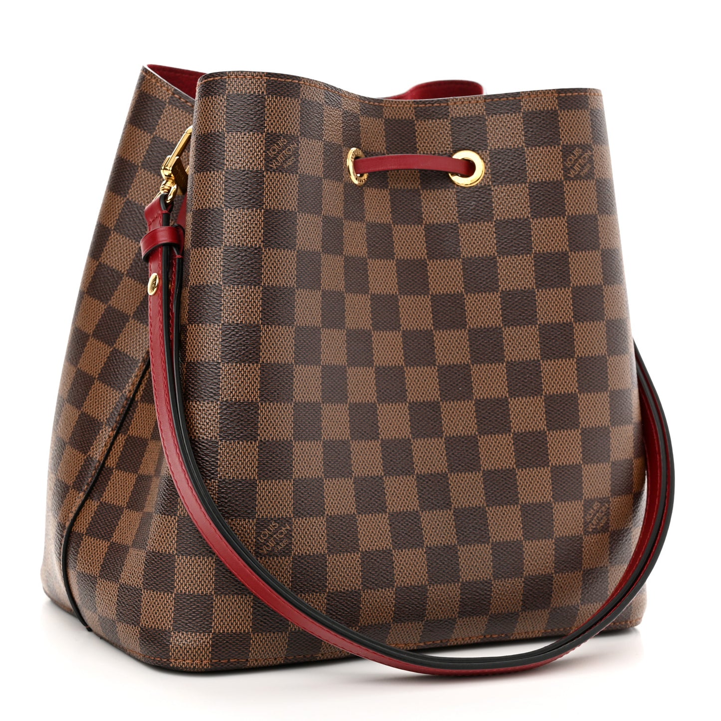 Damier Ebene Neonoe MM Cherry Berry