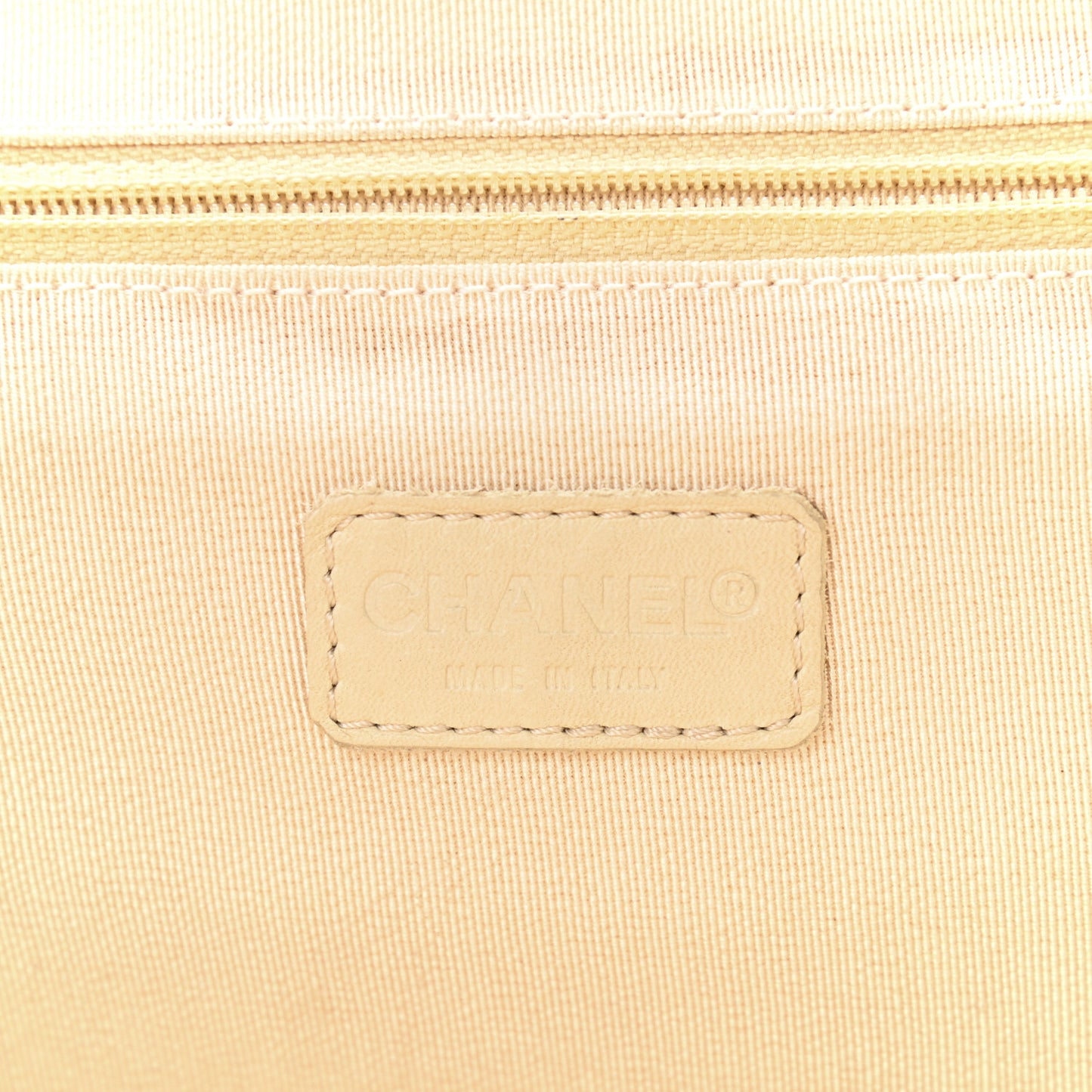 Glazed Calfskin Kisslock Frame Bag Beige
