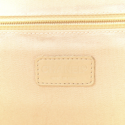 Chanel Glazed Calfskin Kisslock Frame Bag Beige 6 of 11