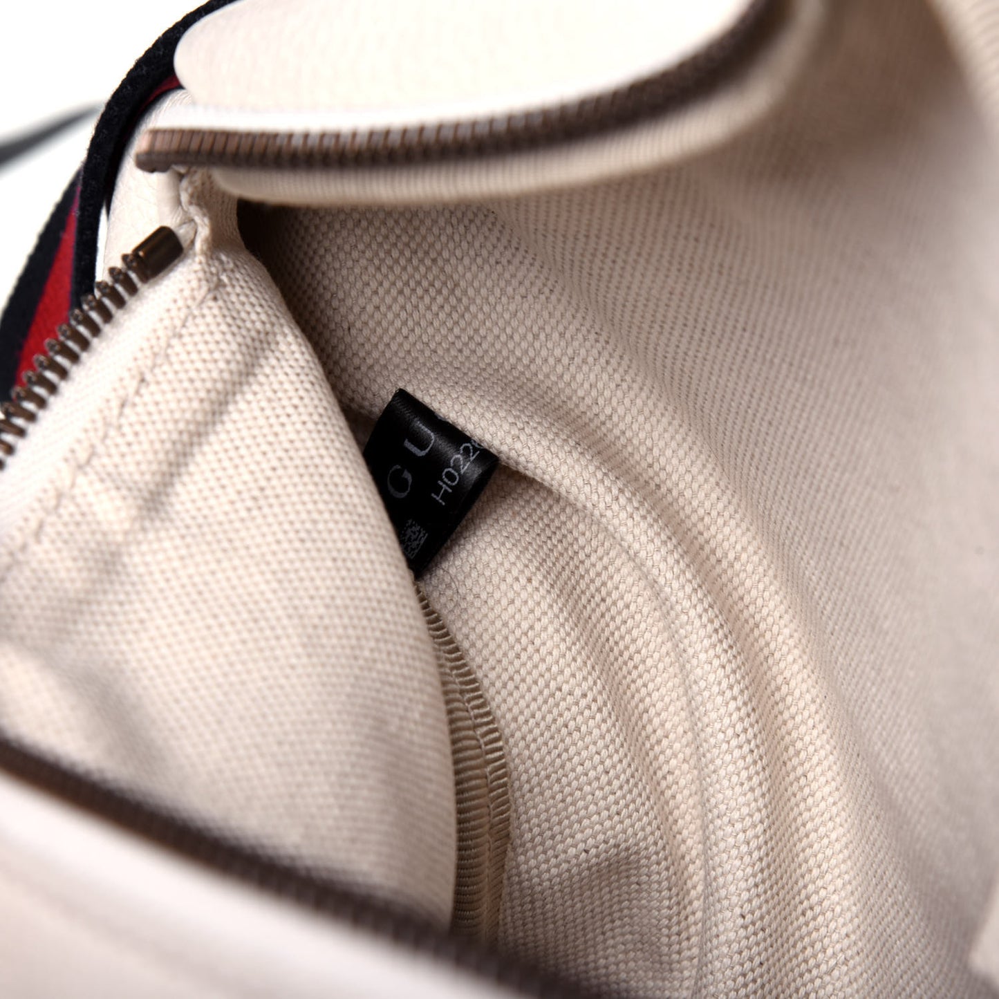Grained Calfskin Coco Capitan Logo Belt Bag White
