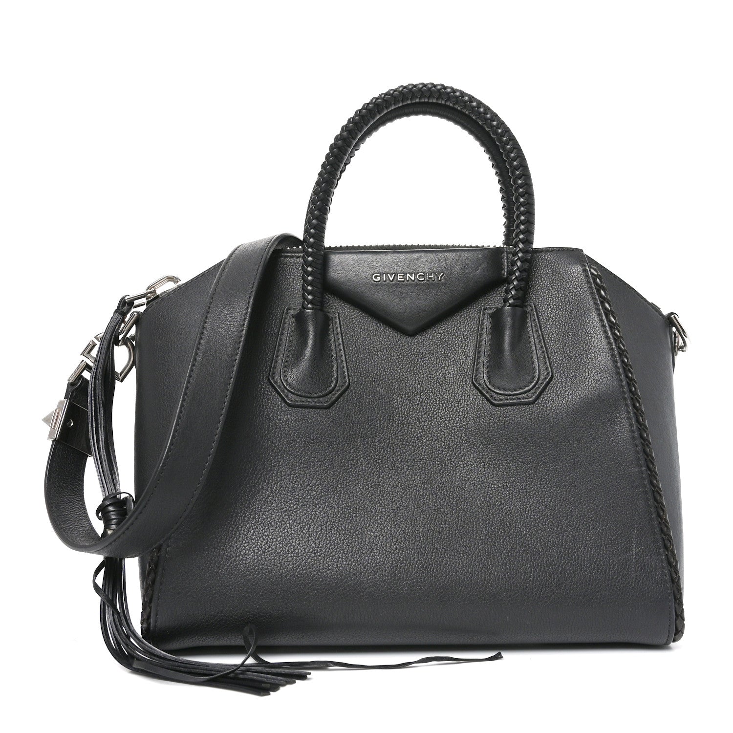 Givenchy Calfskin Braid Small Antigona Black 1 of 10
