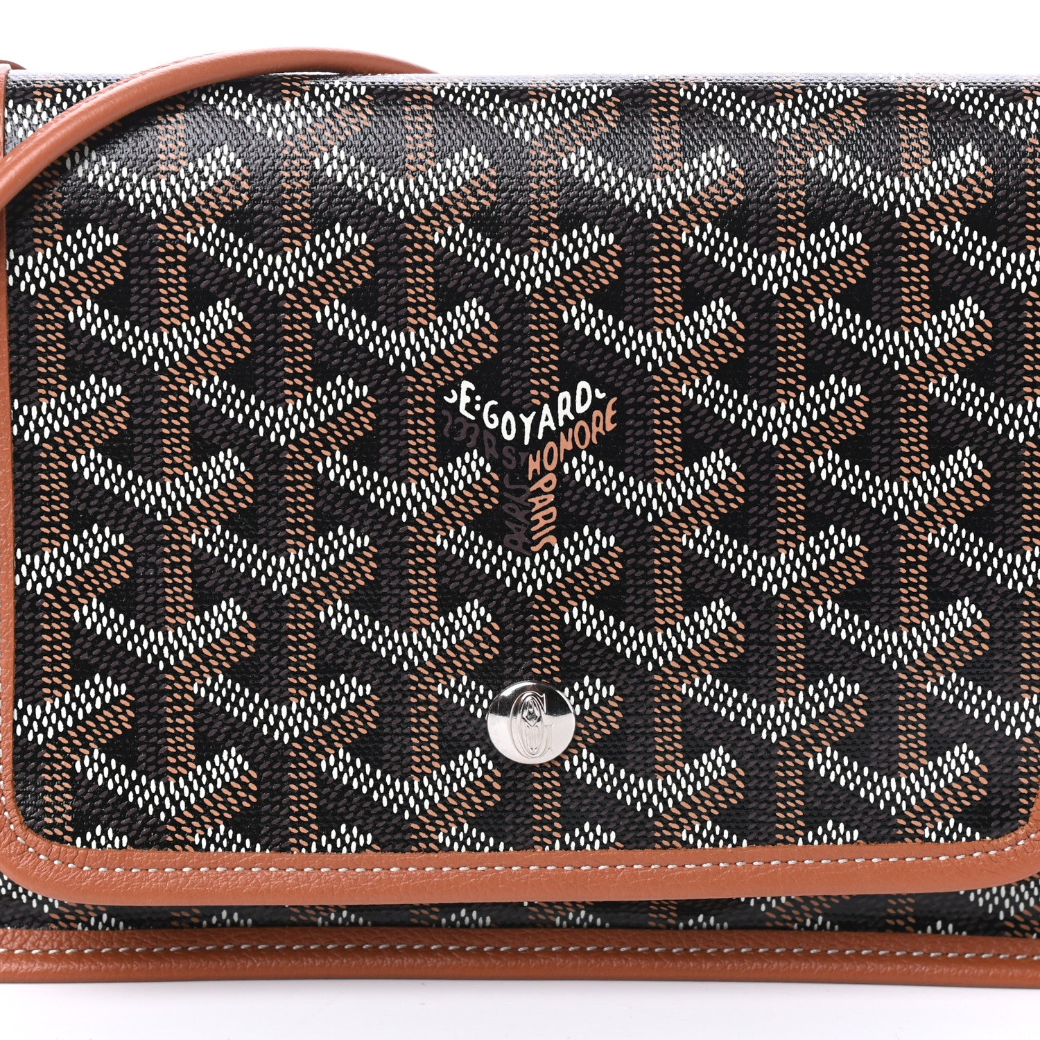 Goyard Goyardine Plumet Wallet Clutch Black Gold 8 of 10