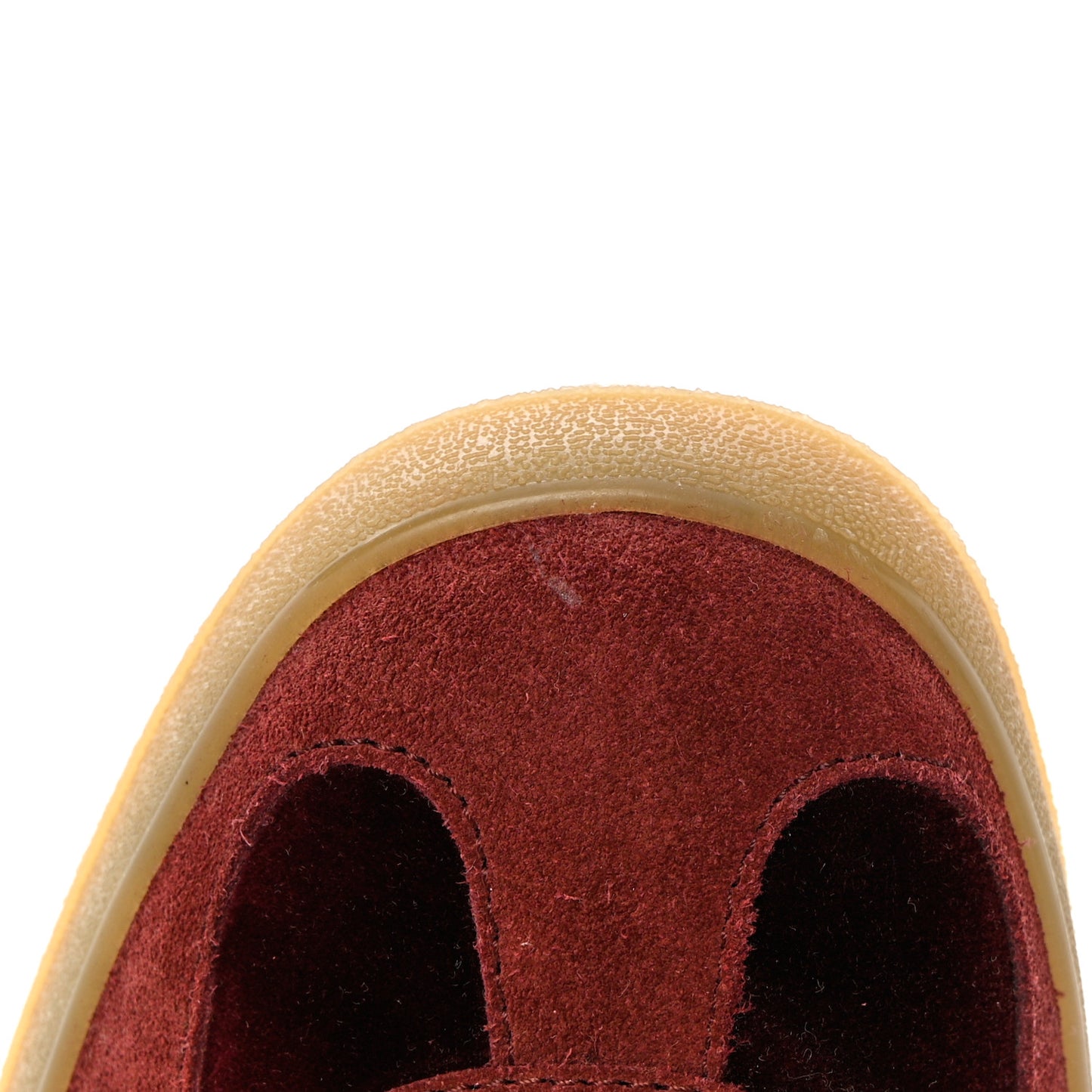 X ADIDAS Softy Velvet Suede Madeira Demetra Mens Gazelle Sneakers 8.5 Bordeaux Velvet Cherry Off White