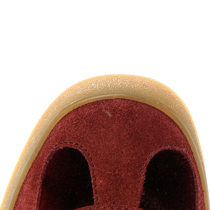Gucci X ADIDAS Softy Velvet Suede Madeira Demetra Mens Gazelle Sneakers 8.5 Bordeaux Velvet Cherry Off White 9 of 11