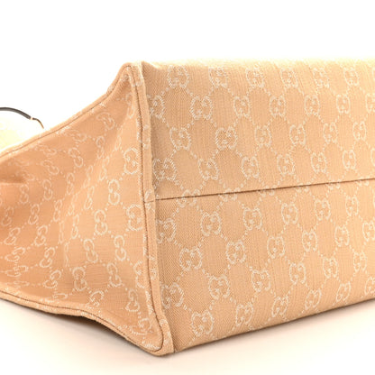 Gucci Denim Ophidia GG Monogram Large Tote Light Beige 10 of 12