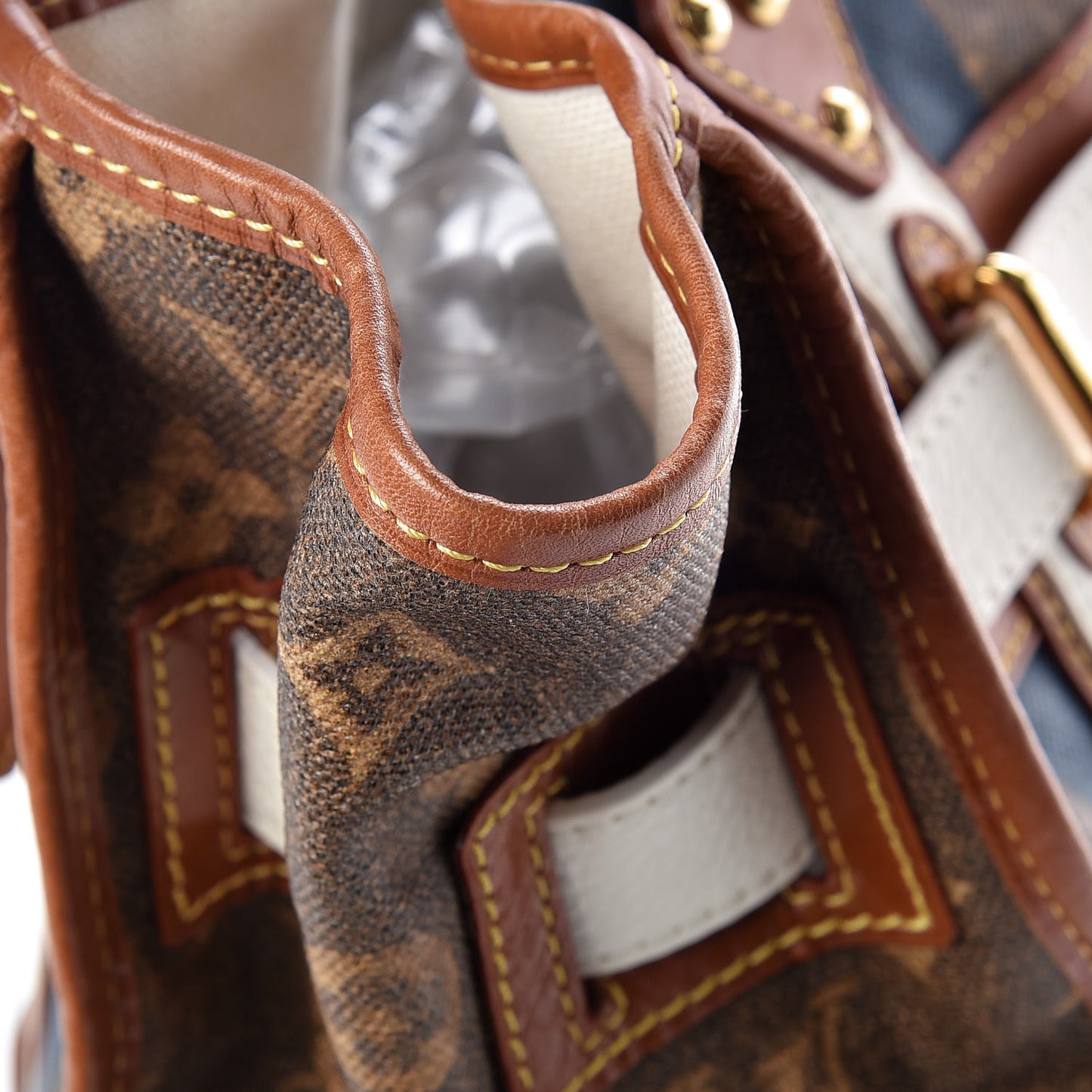 Monogram Rayures Tisse Sac GM Blue
