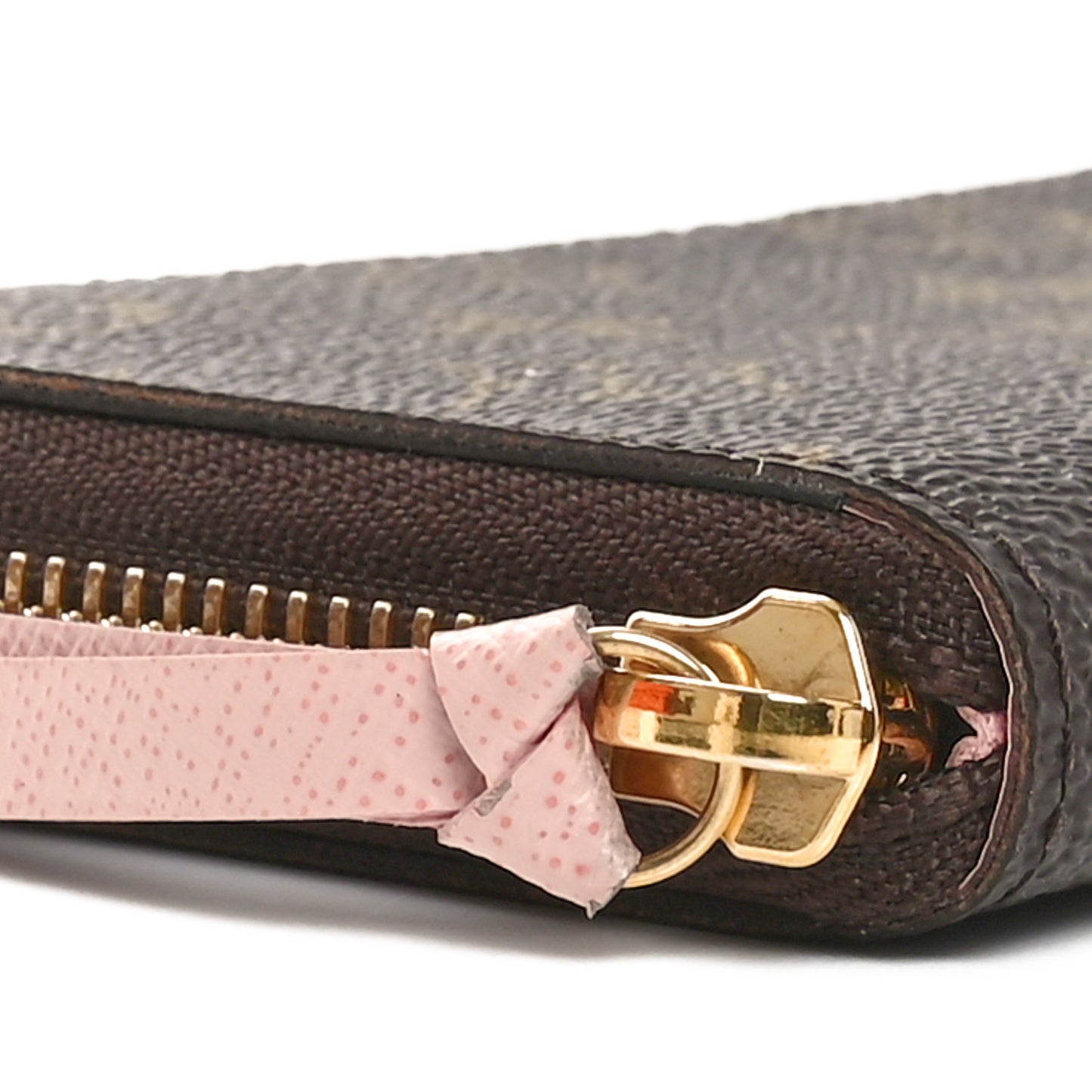 Monogram Clemence Wallet Rose Ballerine