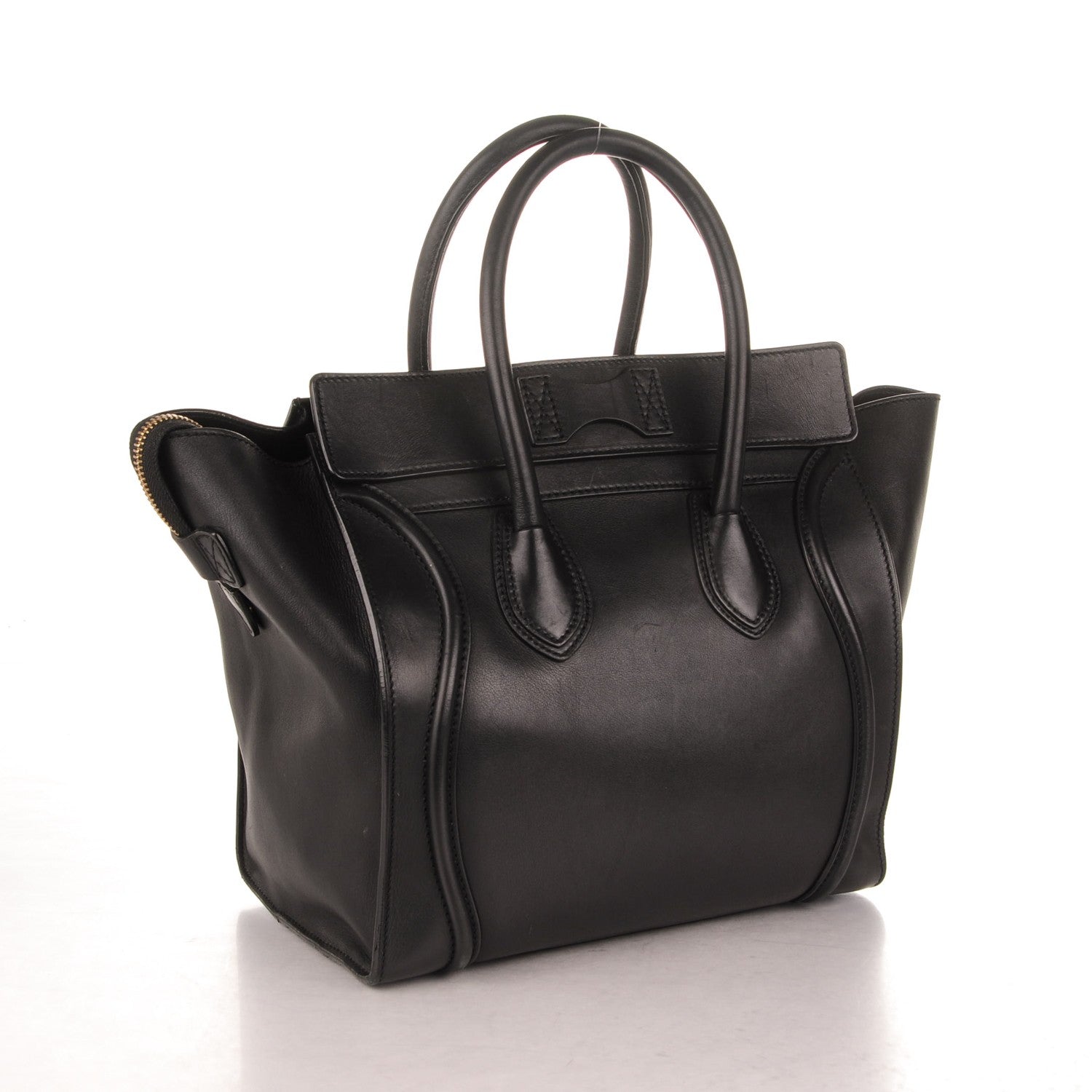 Celine Smooth Calfskin Mini Luggage Black 3 of 8