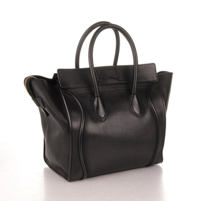 Celine Smooth Calfskin Mini Luggage Black 3 of 8