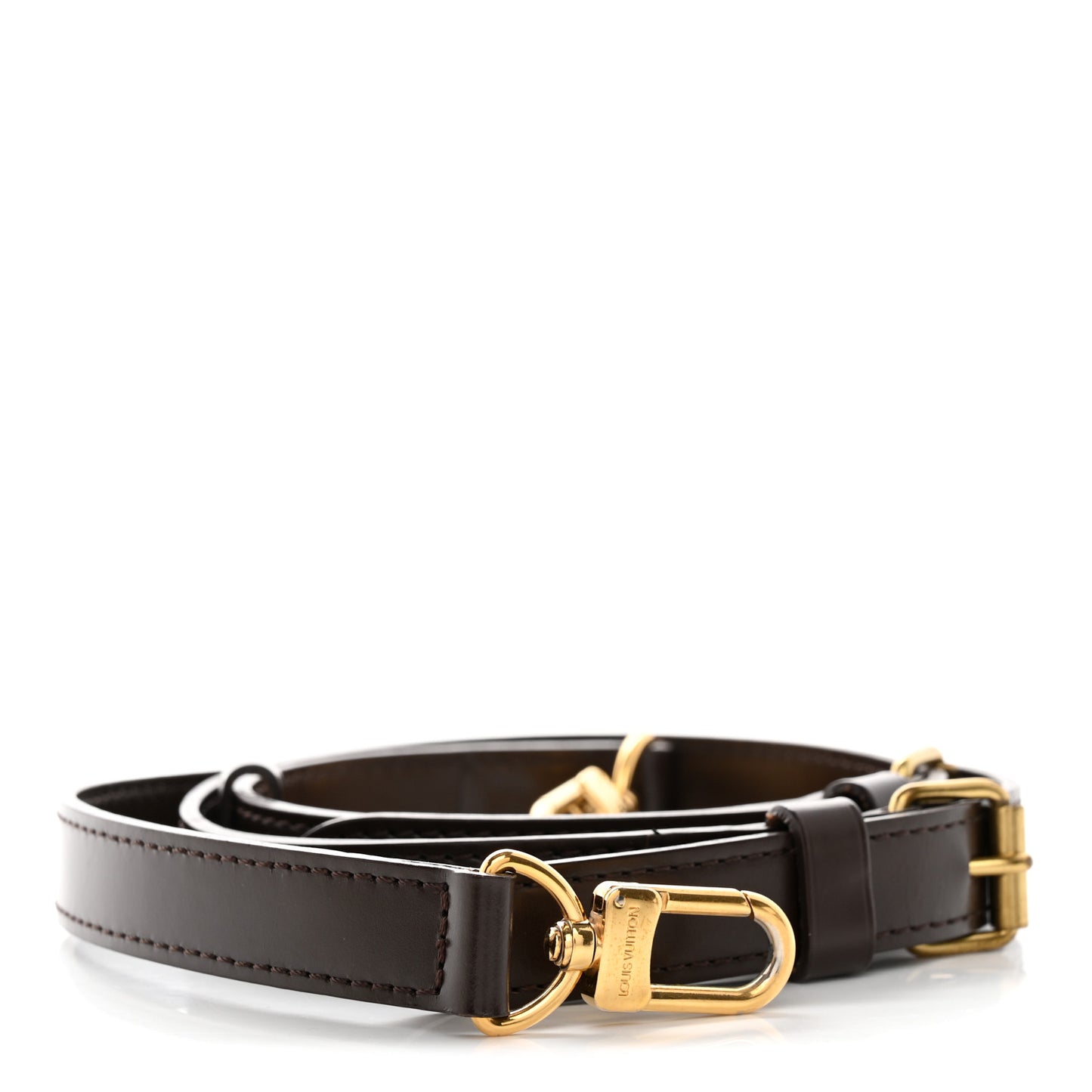 Calfskin Adjustable Speedy Bandouliere Shoulder Strap Brown