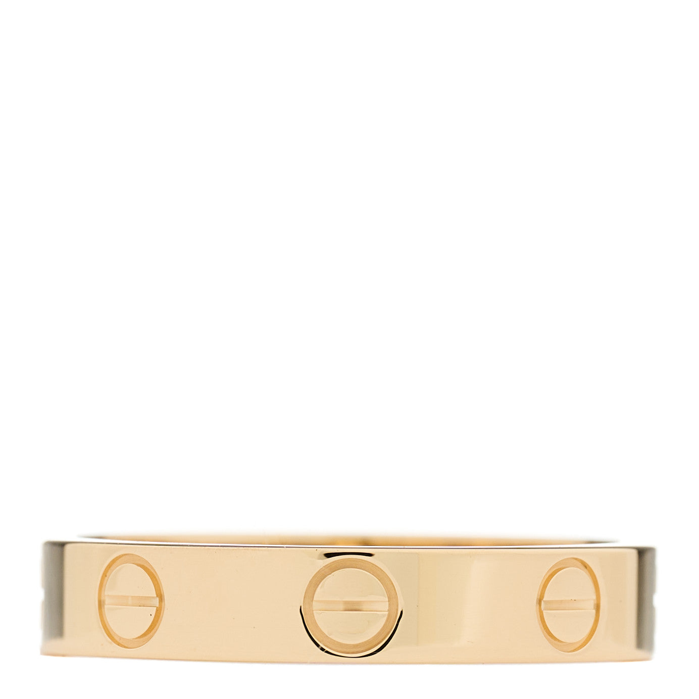 18K Yellow Gold 3.5mm LOVE Wedding Band Ring 53 6.5