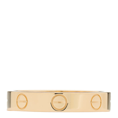 Cartier 18K Yellow Gold 3.5mm LOVE Wedding Band Ring 53 6.5 1 of 4
