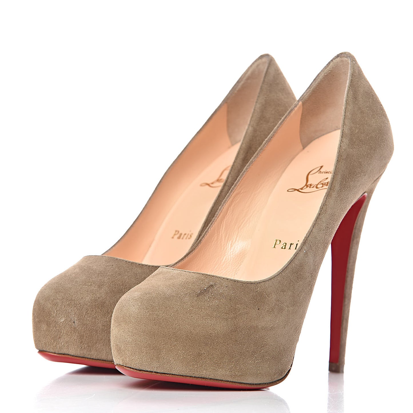 Veau Velours Miss Clichy 140 Pumps 35.5 Taupe Tirolo