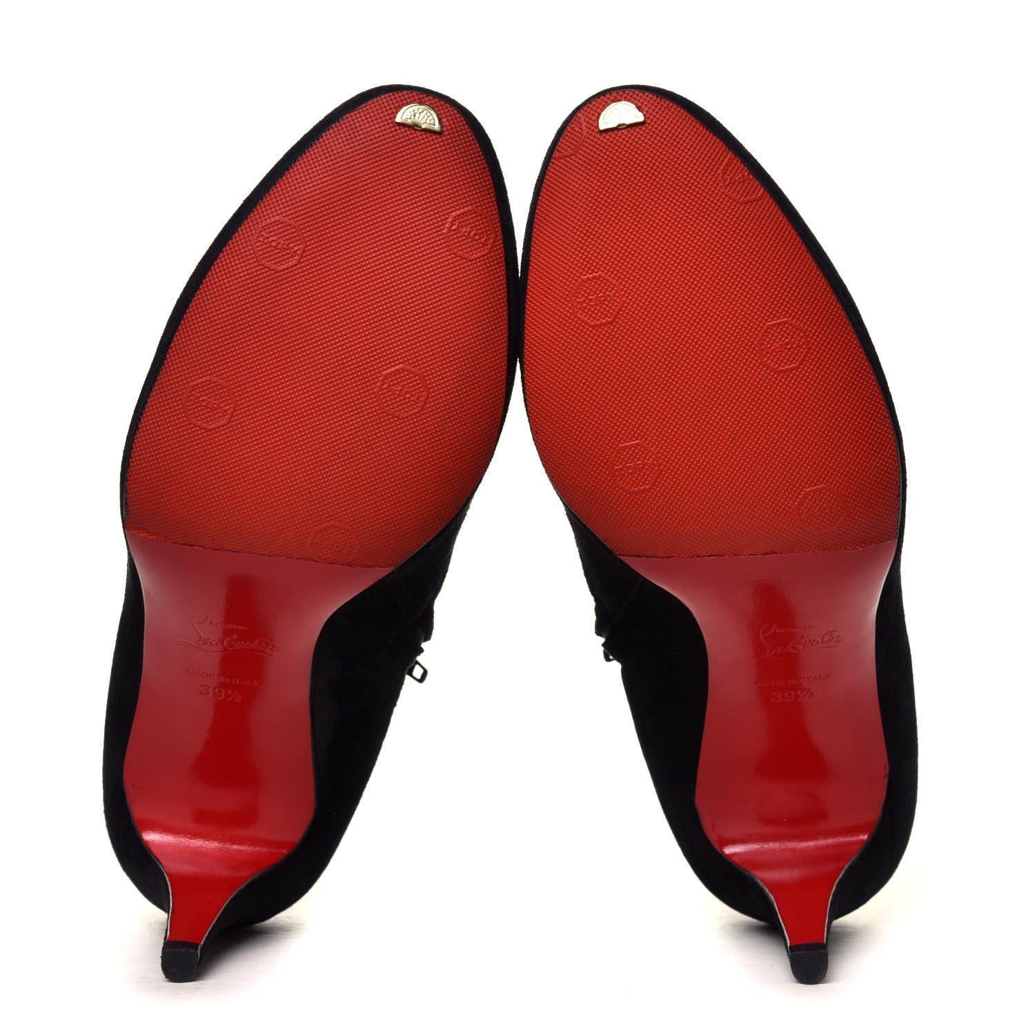 Christian Louboutin Veau Velours Belle 85 Booties 39.5 Black 11 of 12
