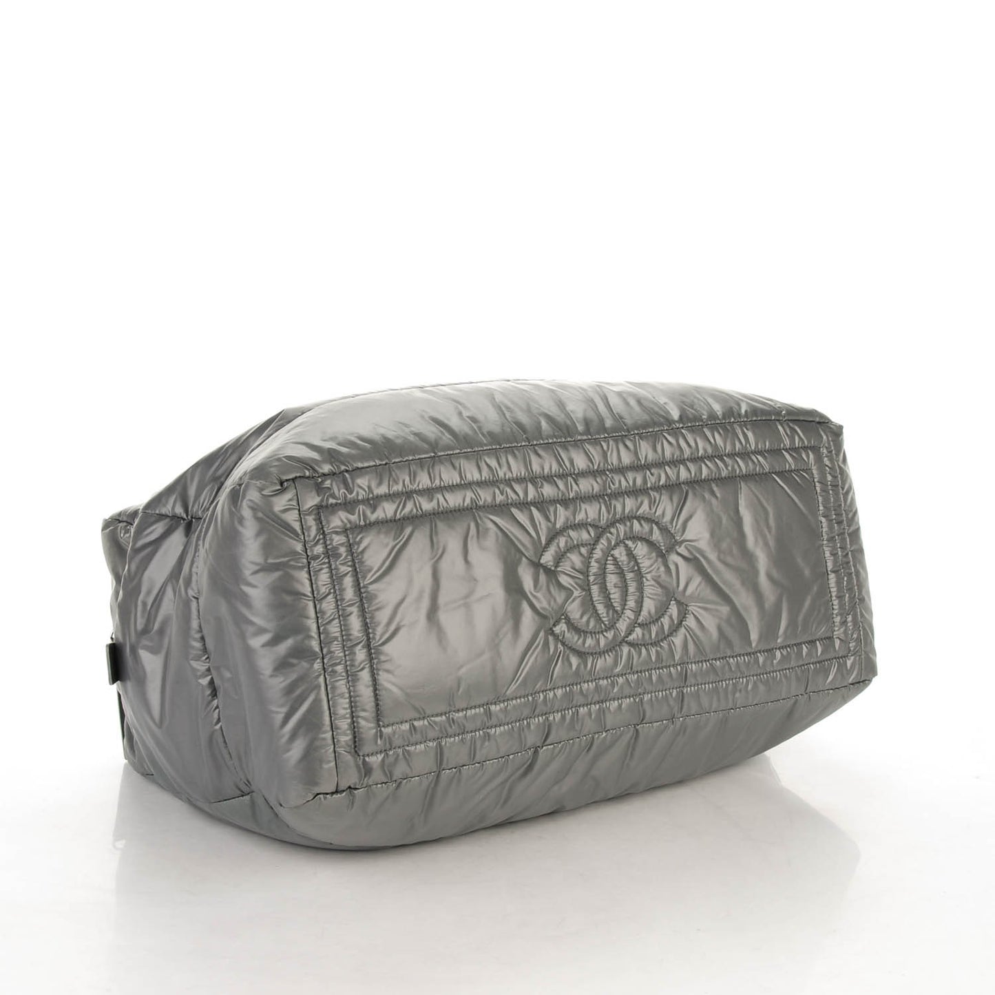 Nylon Coco Cocoon Medium Reversible Tote Grey