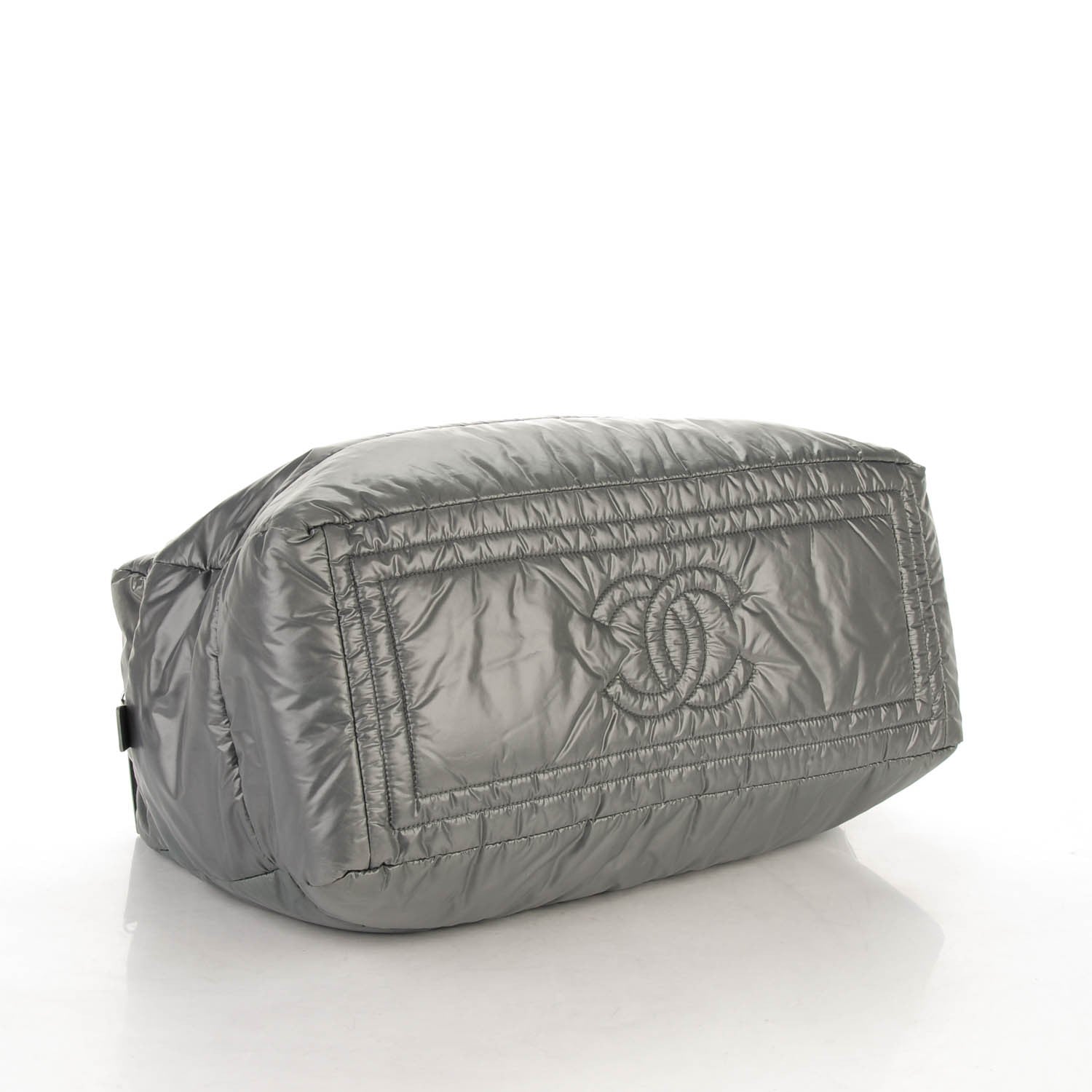 Chanel Nylon Coco Cocoon Medium Reversible Tote Grey 4 of 7