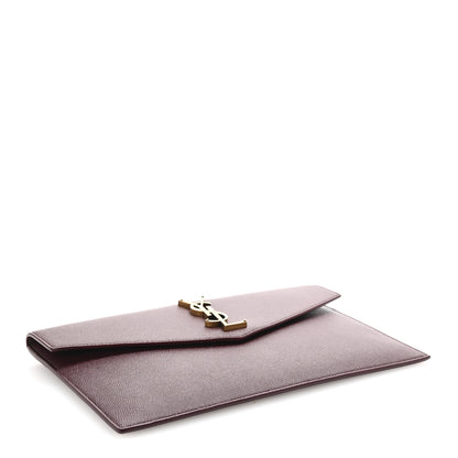 Saint Laurent Grain De Poudre Uptown Pouch Burgundy 4 of 7