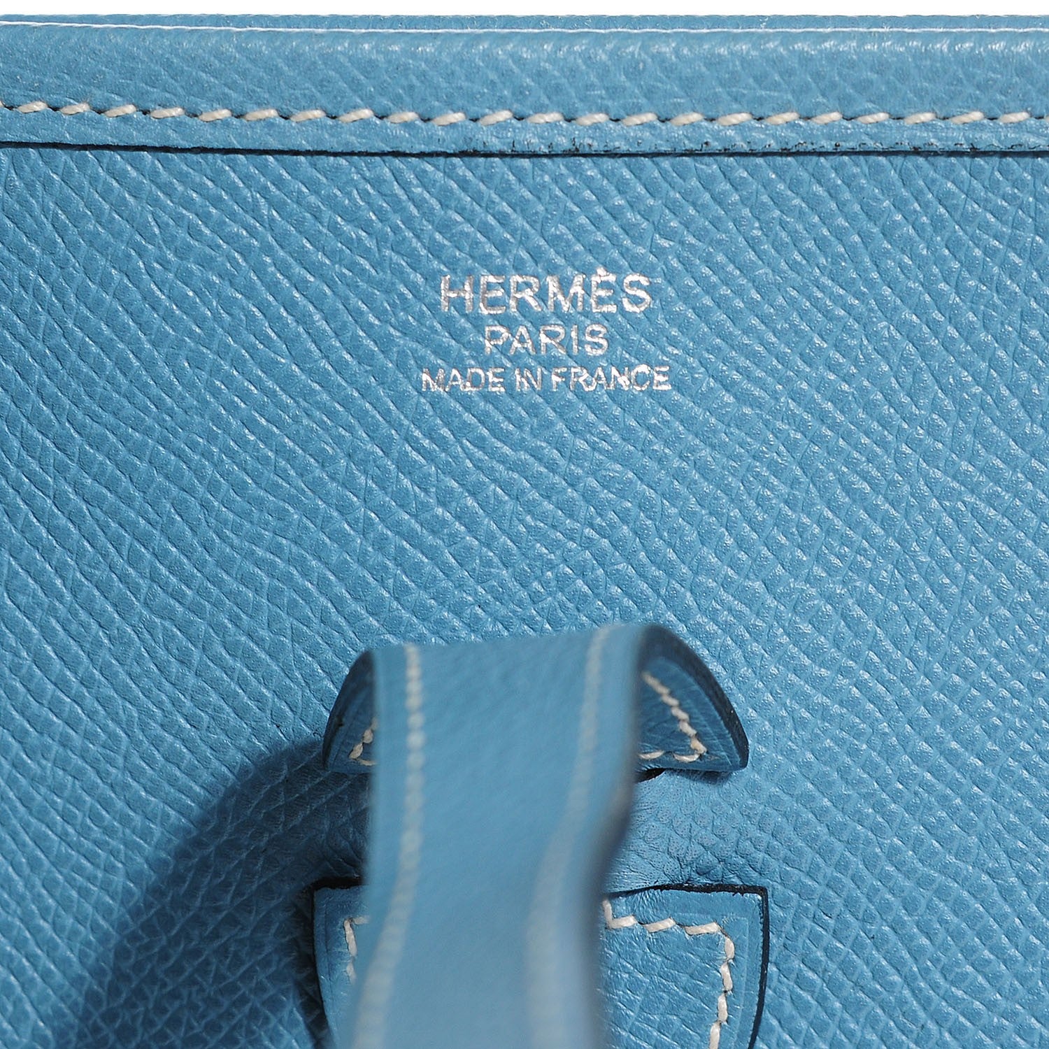 Hermes Epsom Evelyne II PM Blue Jean 6 of 15