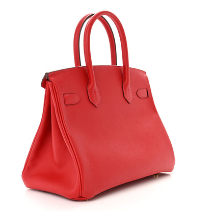 Hermes Epsom Birkin 30 Rouge Casaque 3 of 13