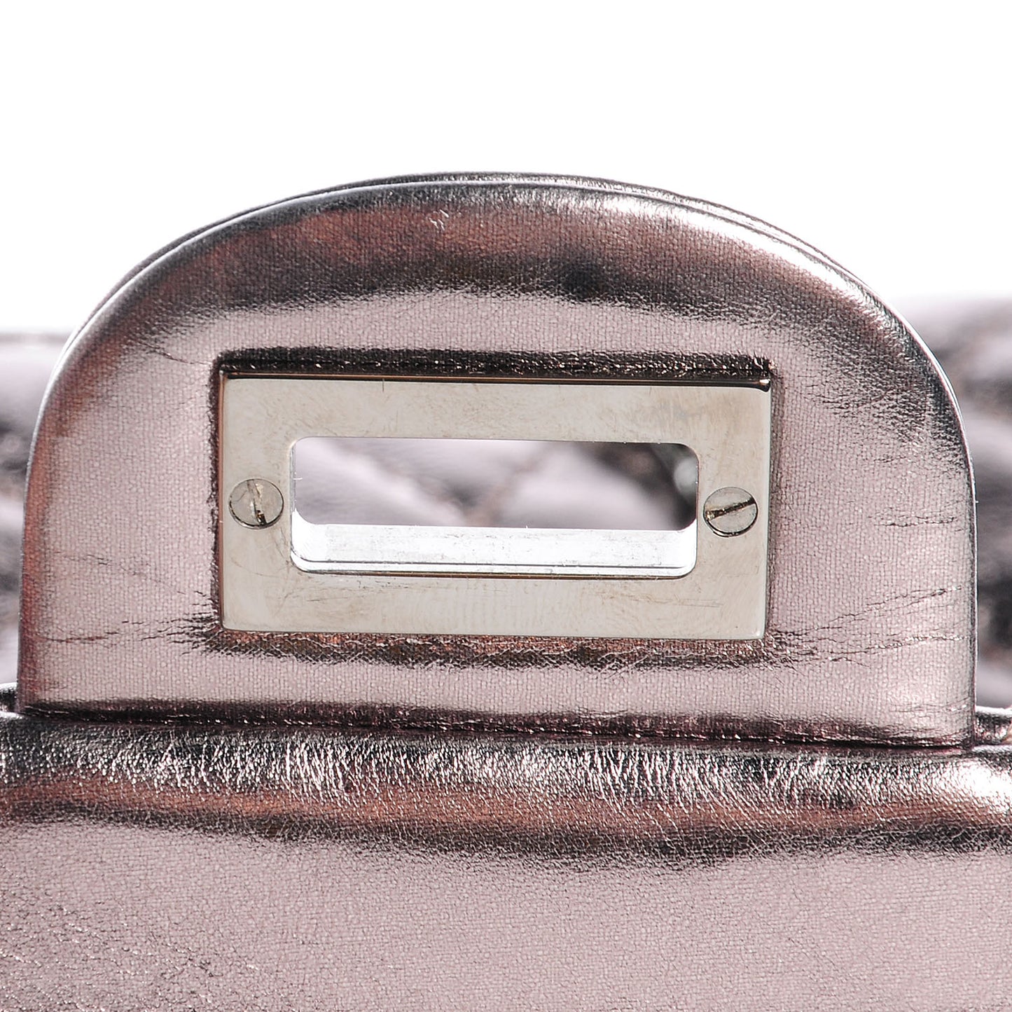 Aged Calfskin 2.55 Reissue 225 Flap Metallic Dark Silver