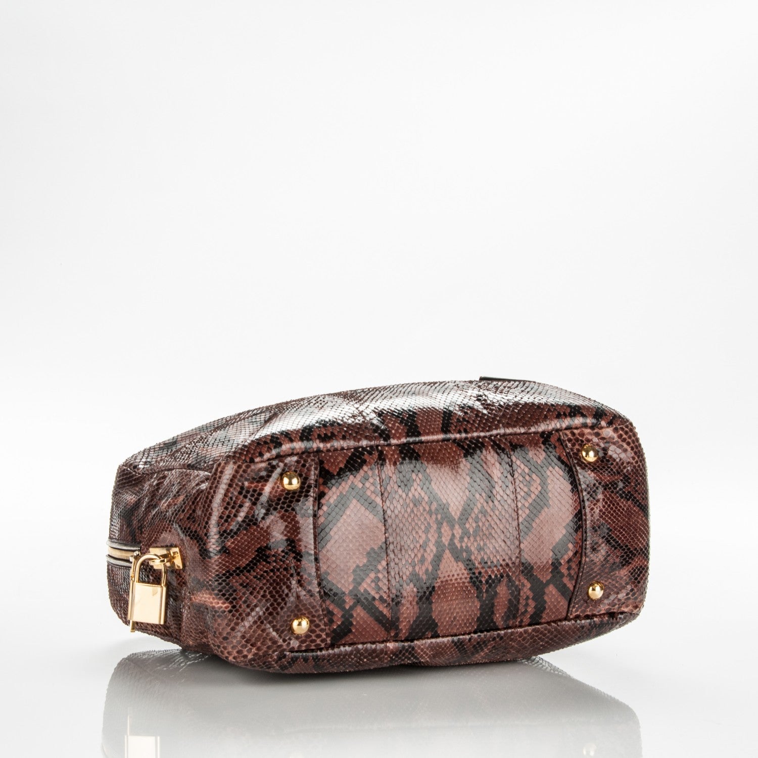 Prada Python Bauletto Tote Cotto 4 of 8