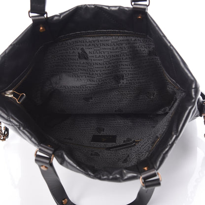 Lanvin Calfskin Quilted Dear Danae Shoulder Bag Black 5 of 8