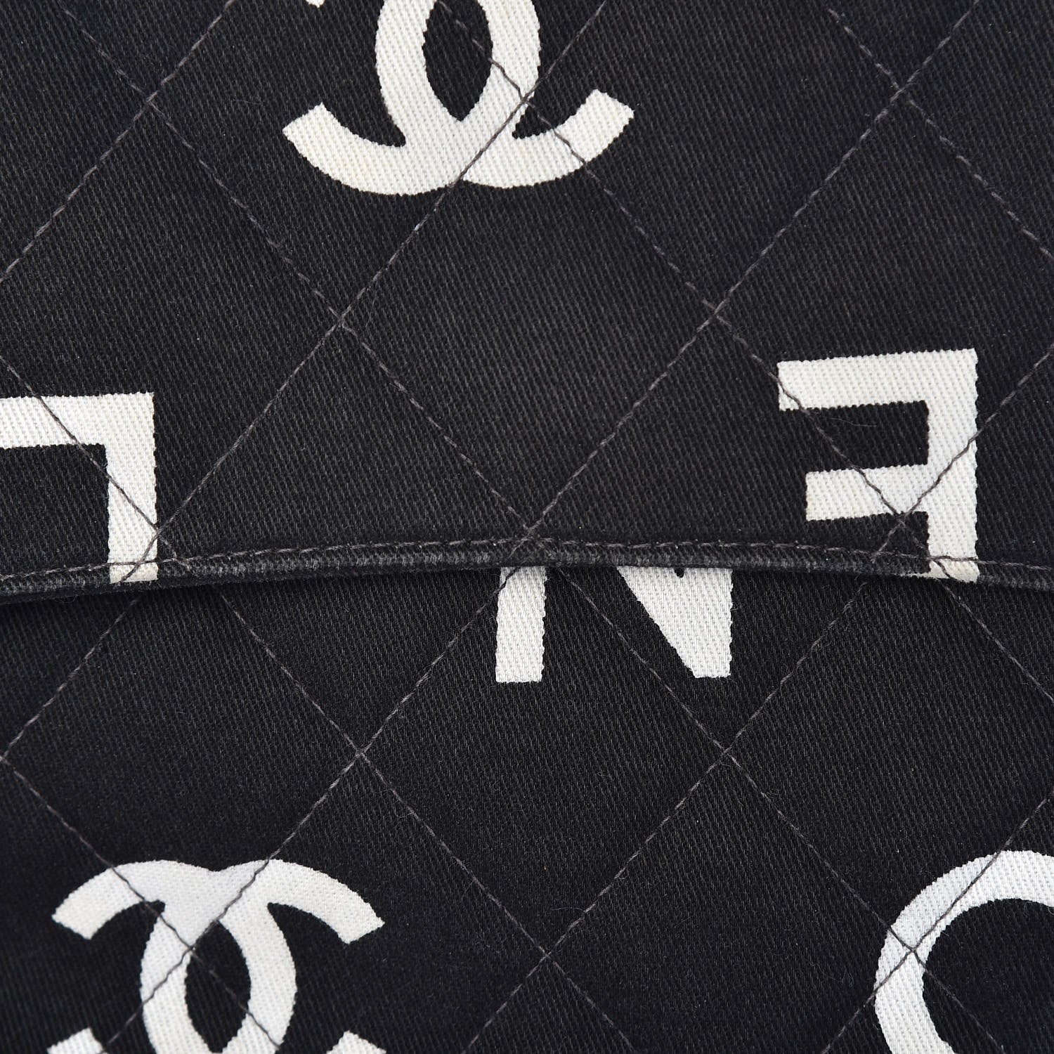 Chanel Canvas Quilted Coco ID Chain Bag Black 11 of 11