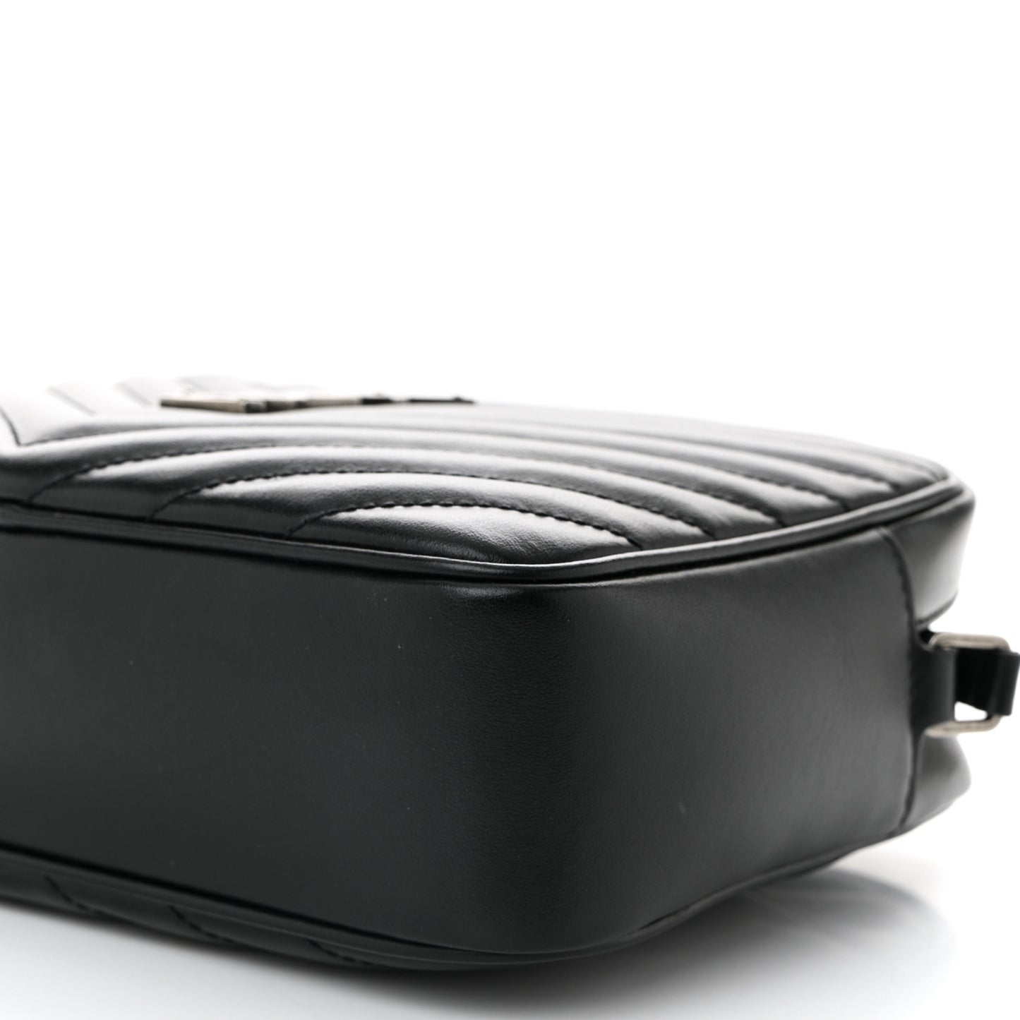 Calfskin Matelasse Monogram Lou Camera Bag Black