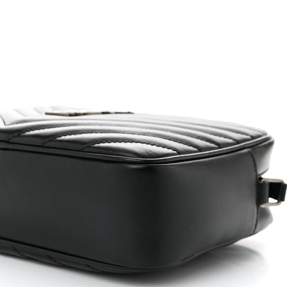Saint Laurent Calfskin Matelasse Monogram Lou Camera Bag Black 10 of 10