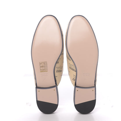 Gucci Calfskin Stamp Print Womens Princetown Slippers 35.5 Soy Black 5 of 9