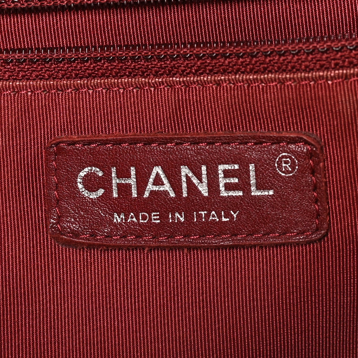 Caviar Quilted Flap Tote Red